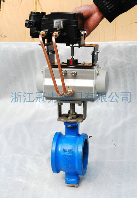 氣動V型調(diào)節(jié)球閥的氣動活塞式執(zhí)行機構為雙作用